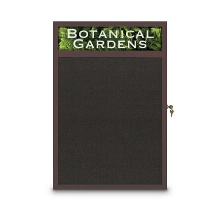 United Visual Products Open Faced Traditional Corkboard, 60x48" UV644A-SATIN-COBACC